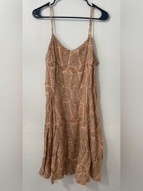 Old Navy Peach Paisley Cami Slip Dress